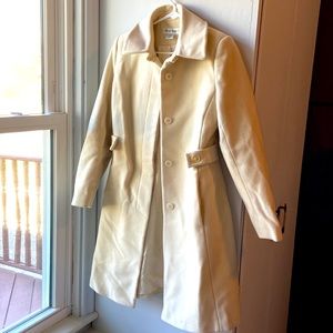 Women’s Cream Wool Long coat